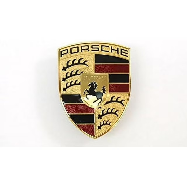New Porsche Crest Front Hood Emblem 9P1853601 911 Boxster Cayman w/3m tape New Porsche Crest Front Hood Emblem 9P1853601 911 Boxster Cayman w/3m tape