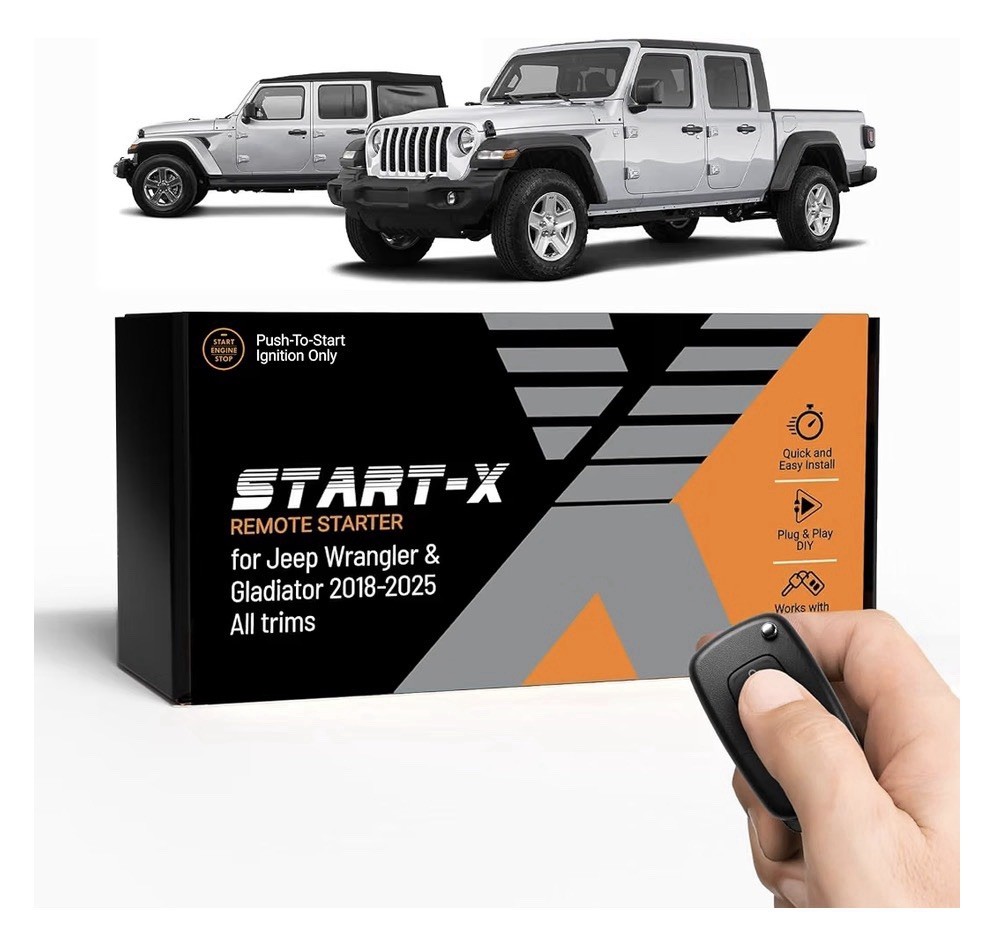 Start-X Remote Starter Kit Jeep Wrangler JL Gladiator JT Push To Start PTS