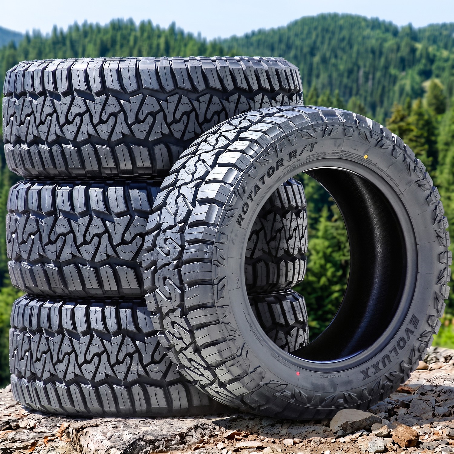 4 Evoluxx Rotator R/T 265/60R20 121/118Q E 10 Ply Tires 50k Mi Warranty