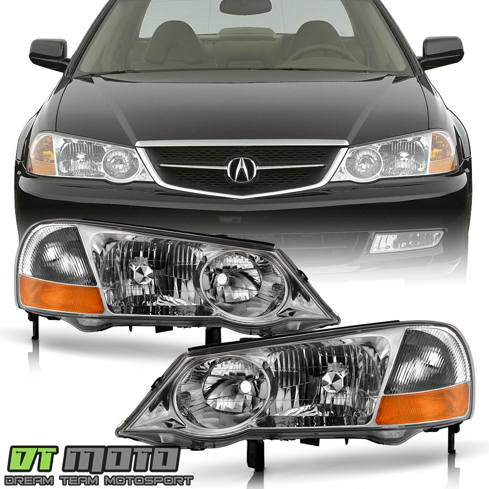 2002-2003 Acura TL HID Xenon Headlights Replacement 02-03 Headlamps Left+Right