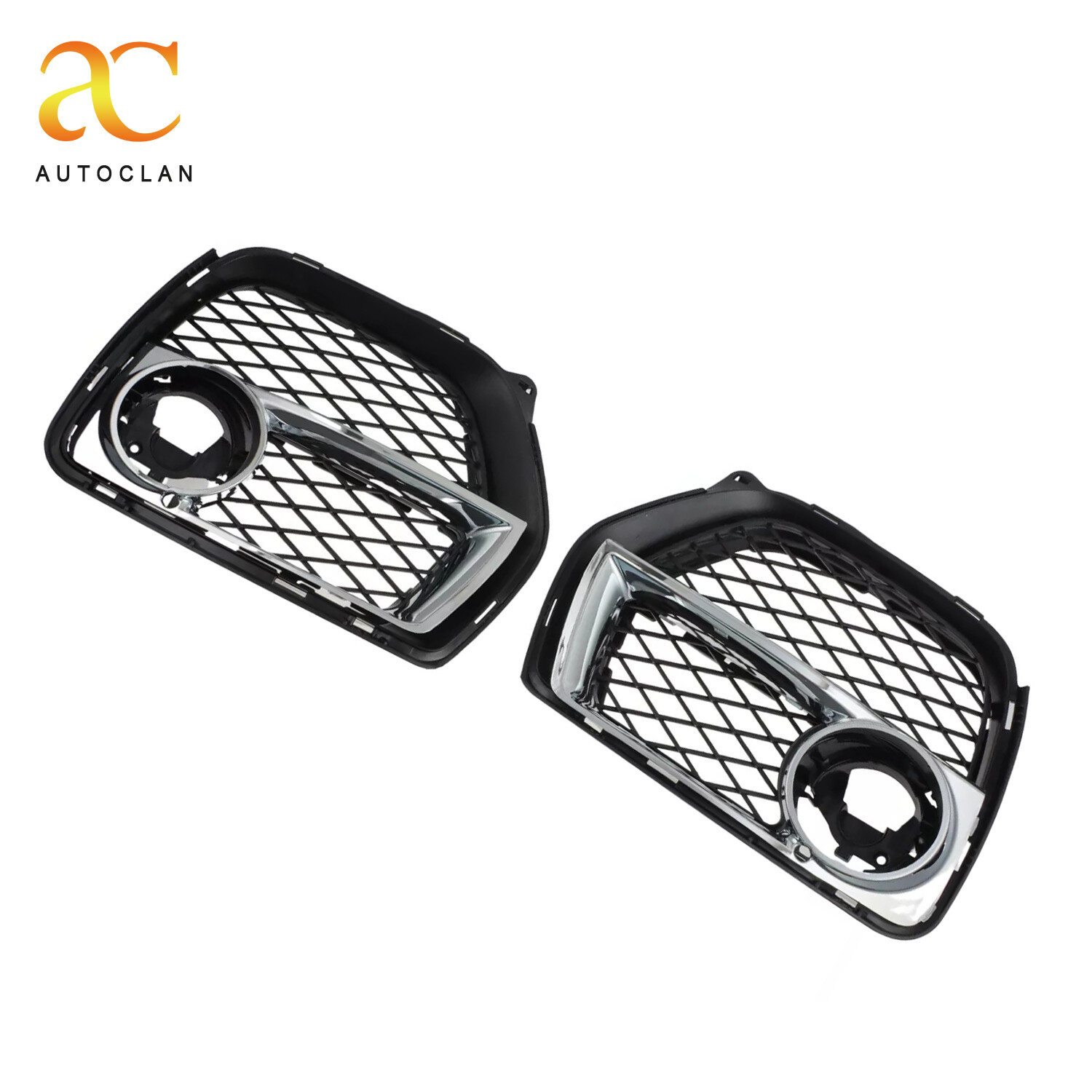 Two Front Bumper Fog Light Open Vent Grille Intake Cover for 2012 2013 2014 BMW 