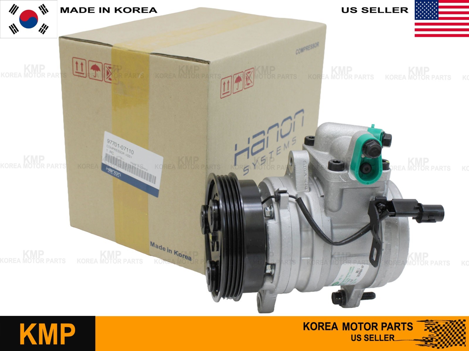 GENUINE A/C COMPRESSOR FITS 2004-2016 HYUNDAI i10 KIA PICANTO 1.0L 97701-07110