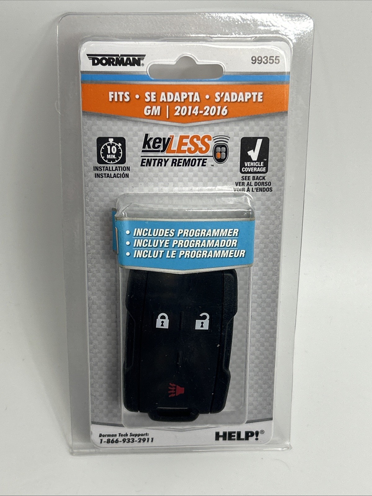 Dorman 99355 Keyless Entry Remote 3 Button GM Chevrolet Silverado Sierra 2014-16
