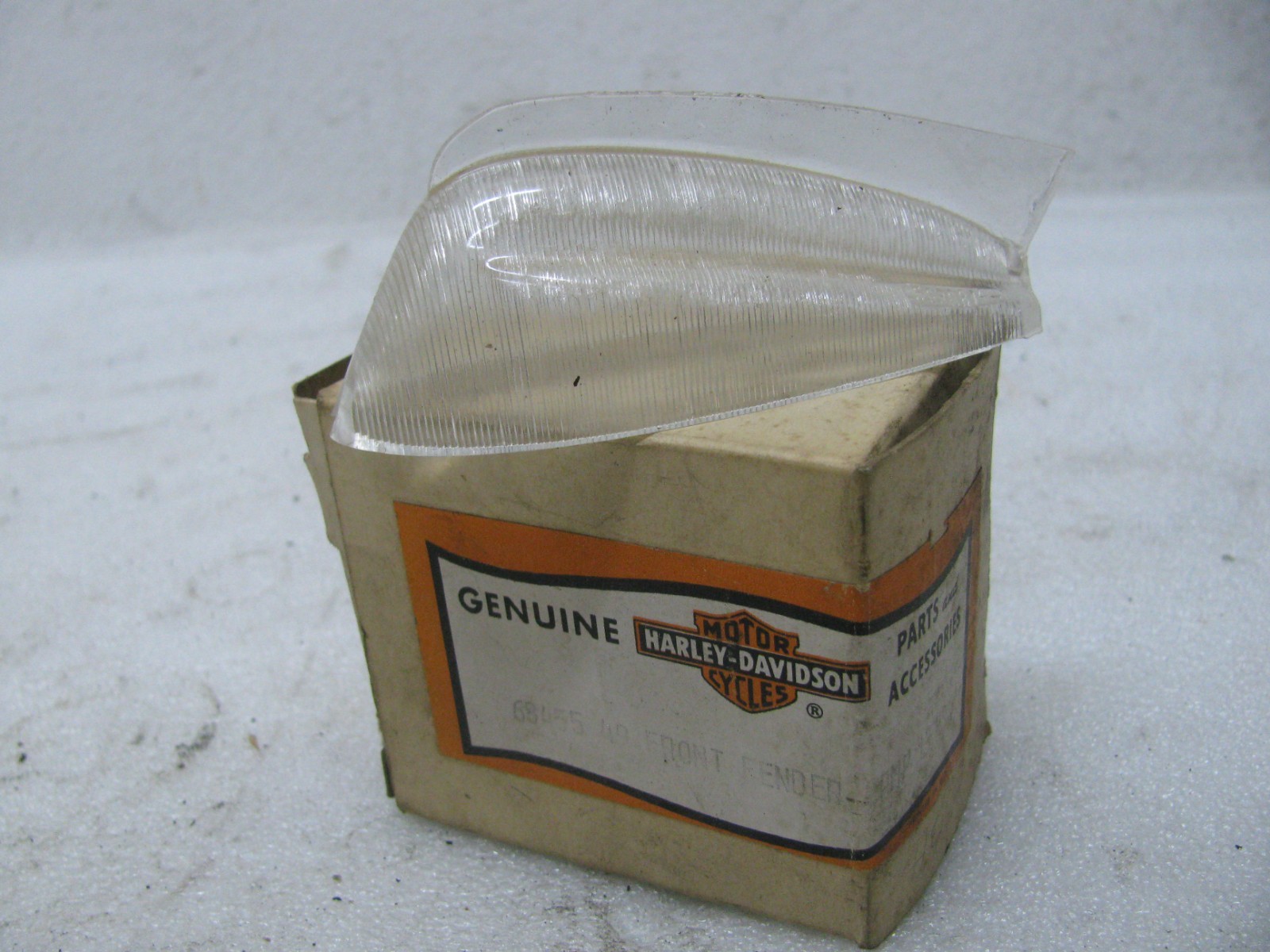 NOS original Harley Davidson front fender light lens 68455-49 Panhead Flathead NOS original Harley Davidson front fender light lens 68455-49 Panhead Flathead