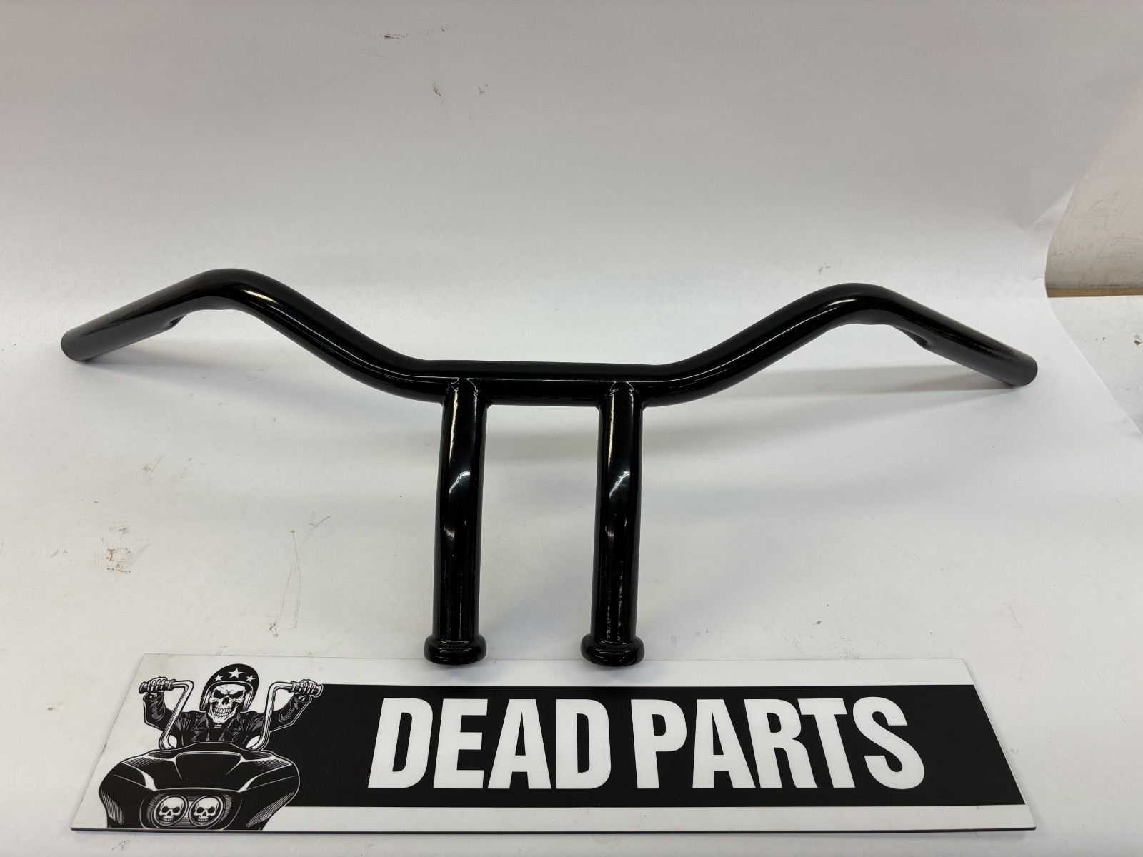 Harley black 1-piece pullback flat dirt track handlebars bars 29\