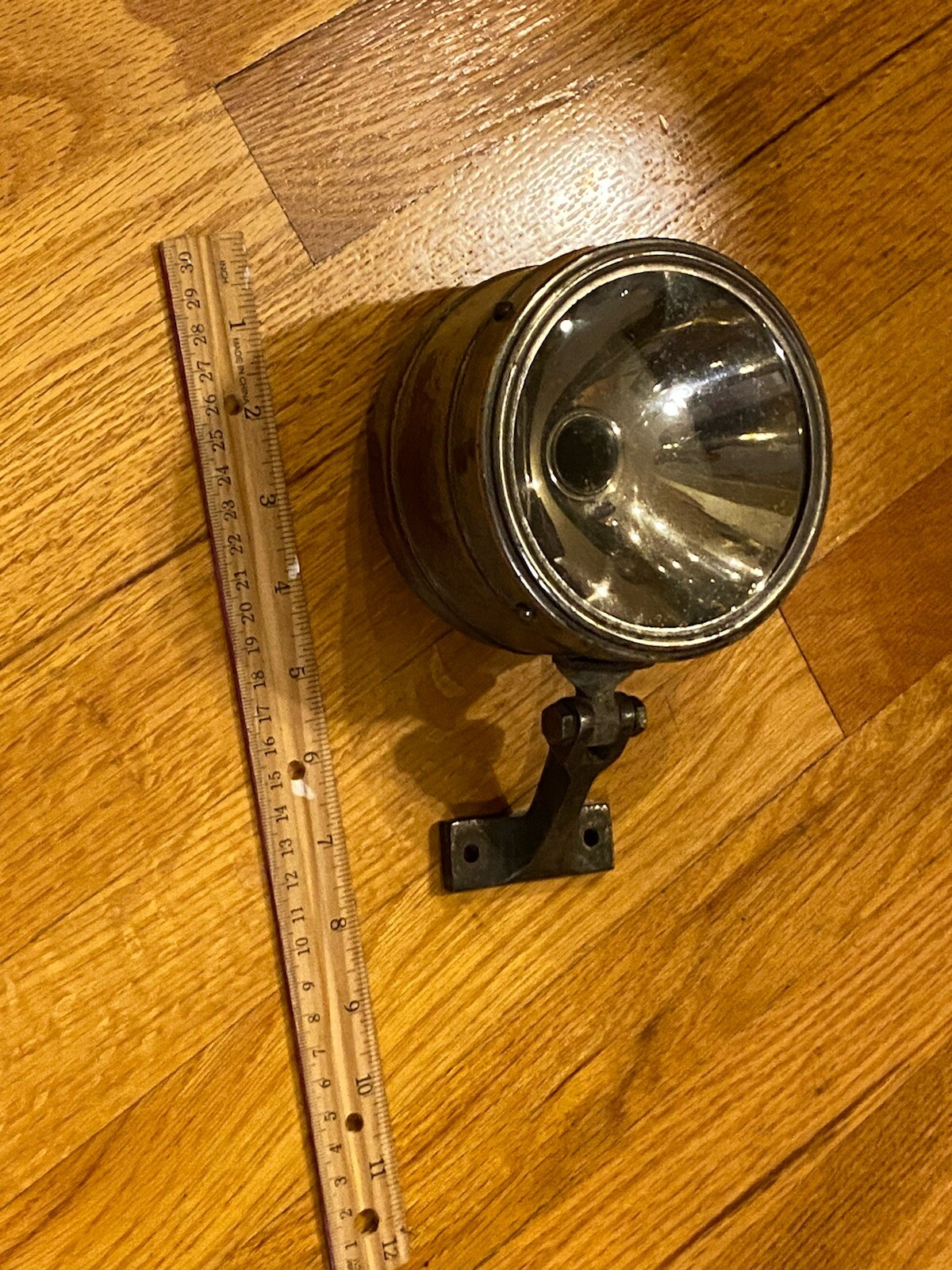VINTAGE DRUM SHAPED CAR DRIVING LIGHT SPOTLIGHT EARLY 1900s
