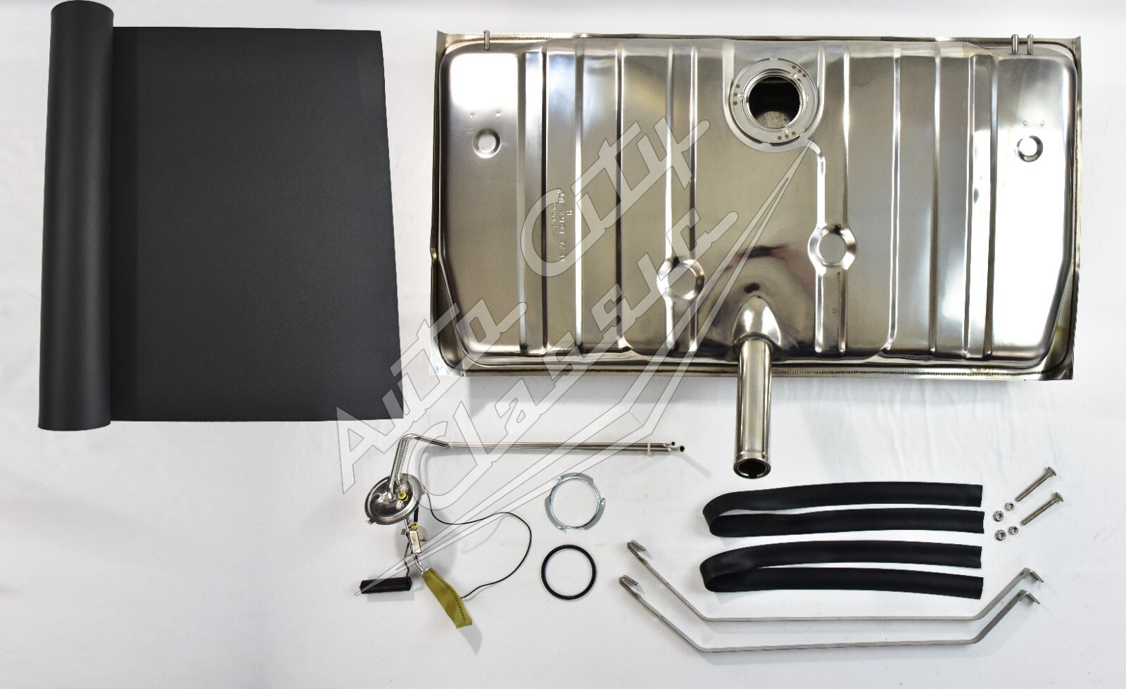 Stainless gas tank kit for 70-73 Camaro Firebird W/2 line sender & straps  w/eec