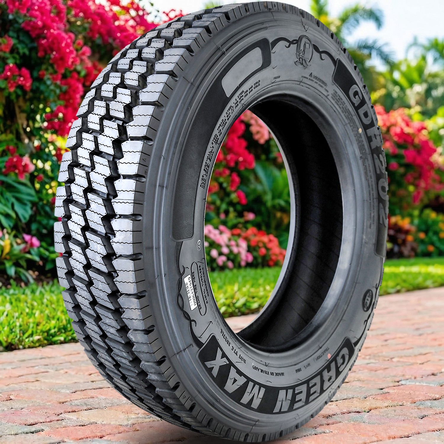 Green Max GDR202 225/70R19.5 128/126M G 14 Ply Drive Commercial Tire