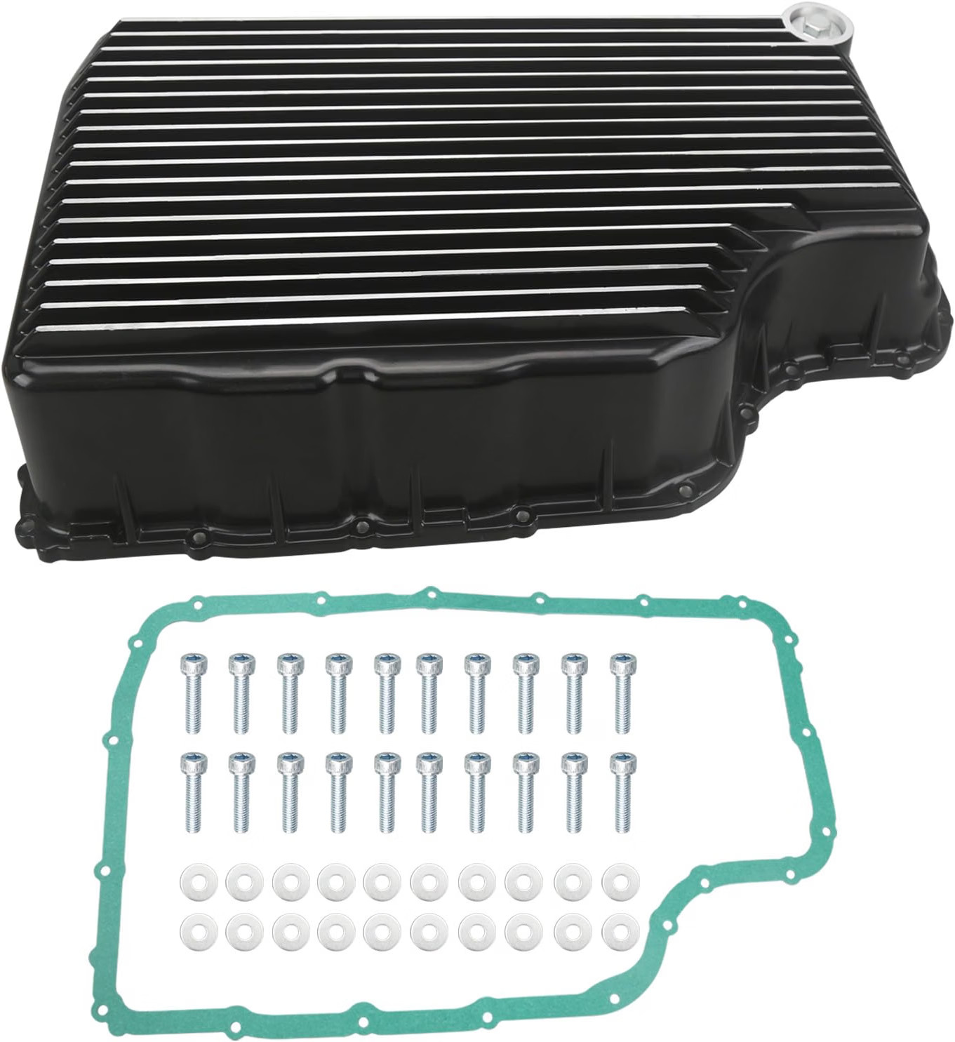 PPE Brushed Aluminum Deep 10R140 Transmission Pan For 2020+ Ford 6.7L Super Duty