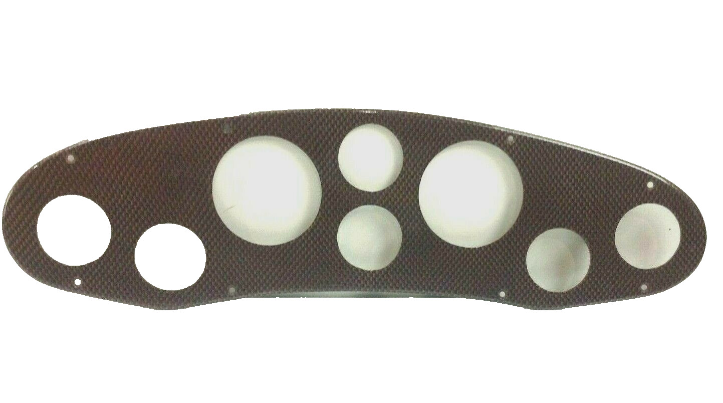 Scratched Brown Carbine-fiber Plastic Gauge Panel 23 \