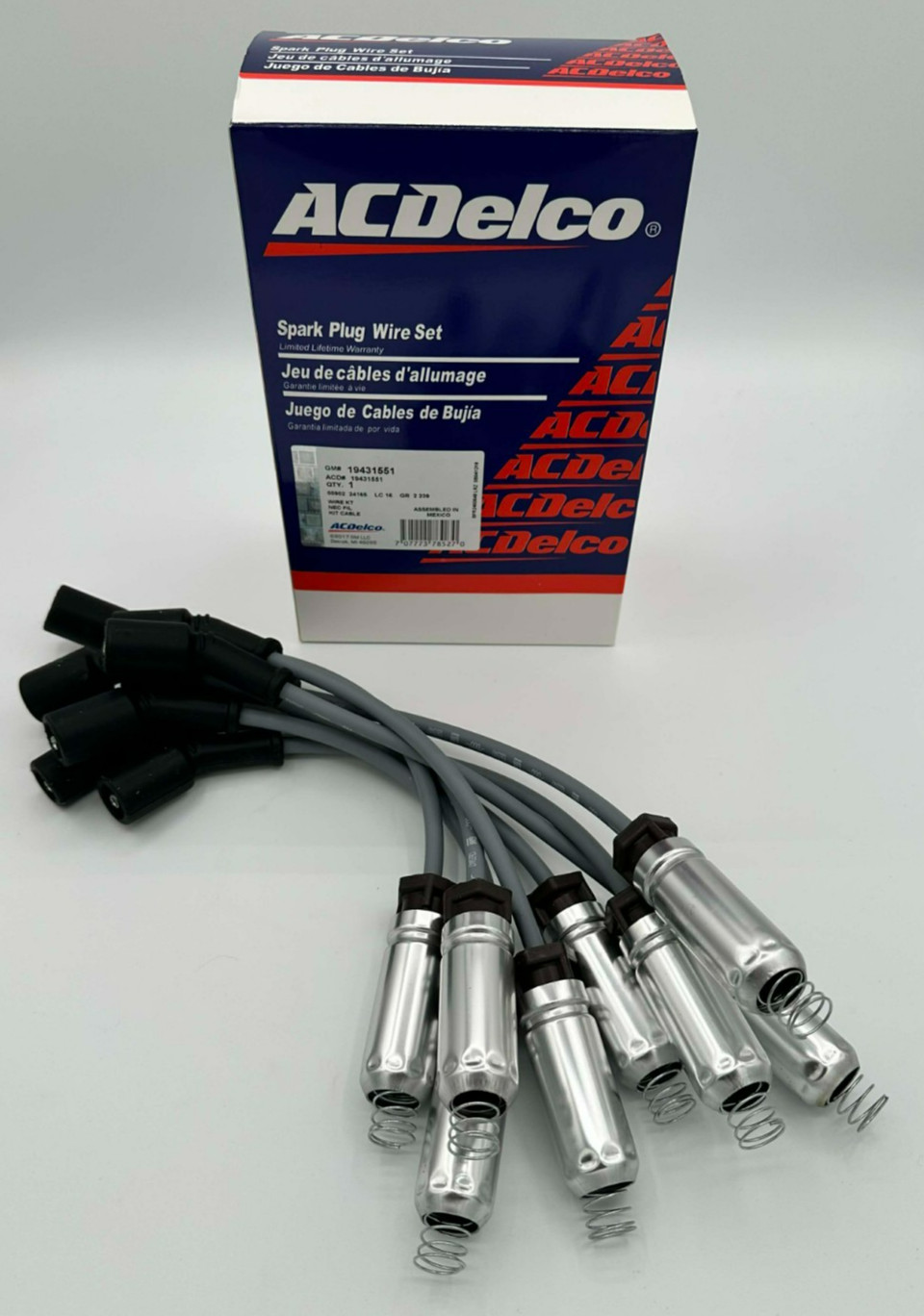 758EE AC Delco Spark Plug Wires Set of 8 New for Chevy Chevrolet Silverado 1500