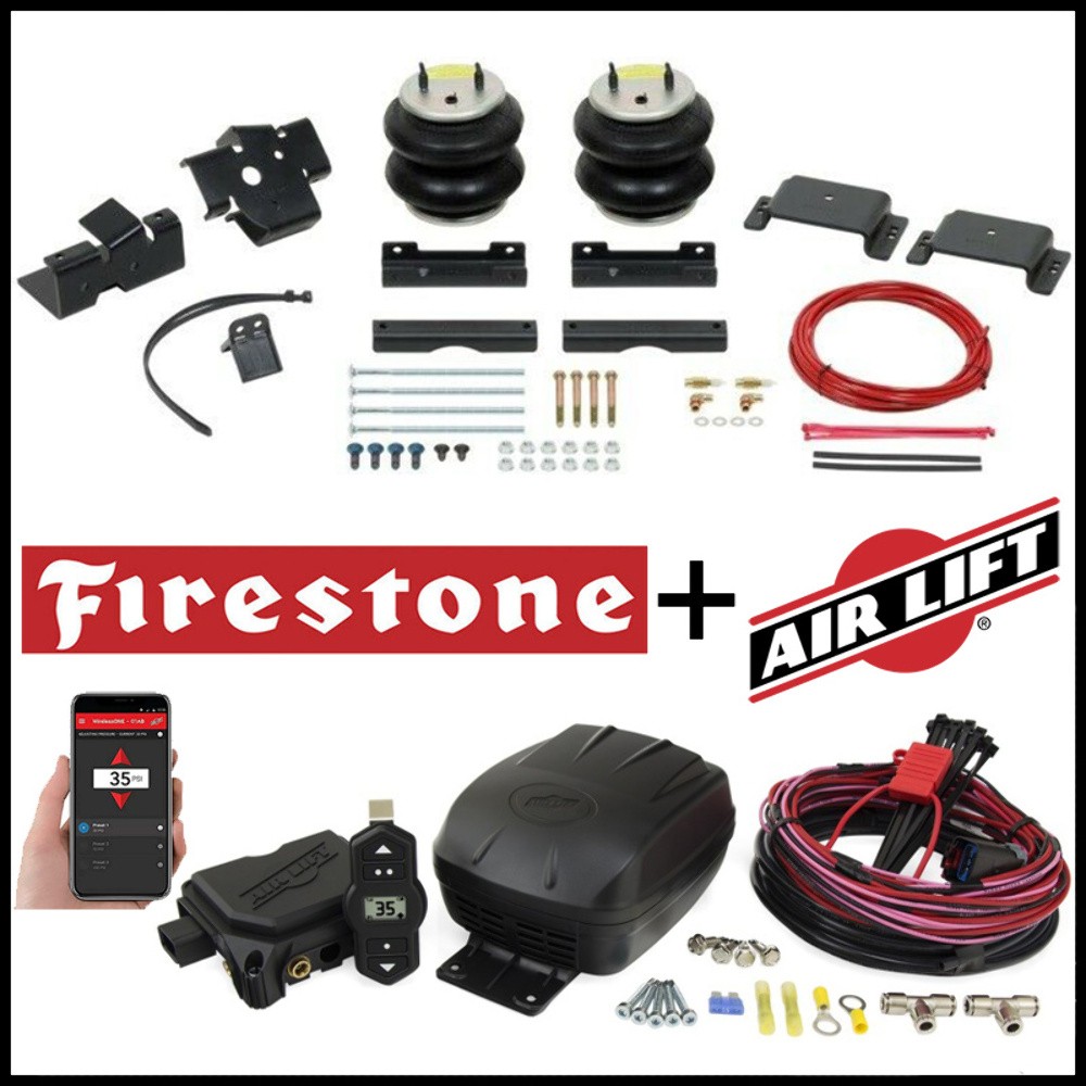 Firestone Rear Air Spring Bags and Air Lift Compressor Kit fits 2014-26 Ram 2500