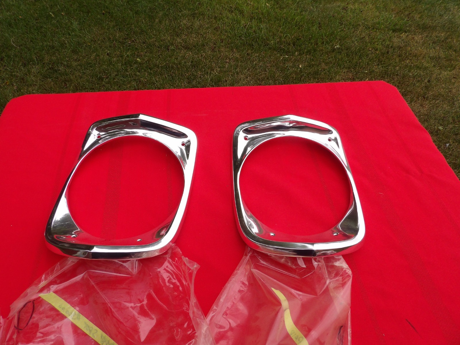 CHEVROLET 1966 NOVA HEAD LAMP DOORS RE-ANODIZED AS NOS
