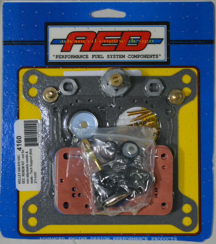 AED 4160 Holley Rebuild Renew Kit Vacuum Secondary Carburetor 650 750 1850 3310