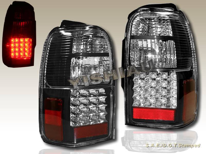 1996-2000 TOYOTA 4RUNNER LED TAIL LIGHTS BLACK 1996-2000 TOYOTA 4RUNNER LED TAIL LIGHTS BLACK