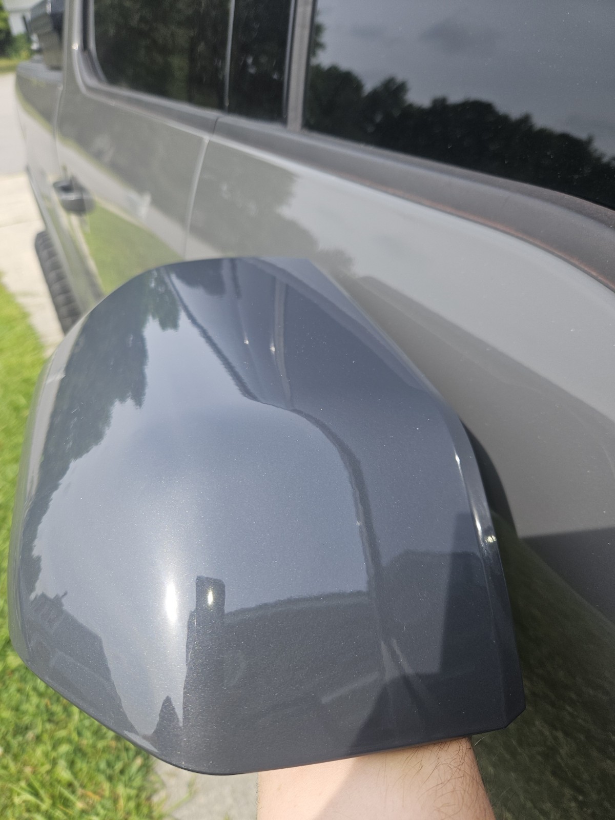 Painted  For 15-20 Ford F150 Replace Mirror Skull Caps