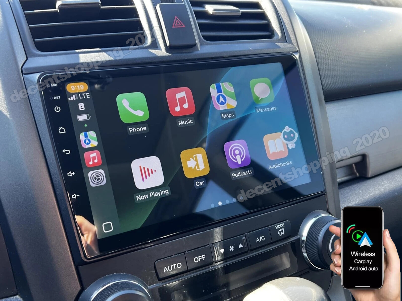 For 2007-2011 Honda CRV 2+32GB Android 13 Carplay Car Stereo Radio GPS Navi FM