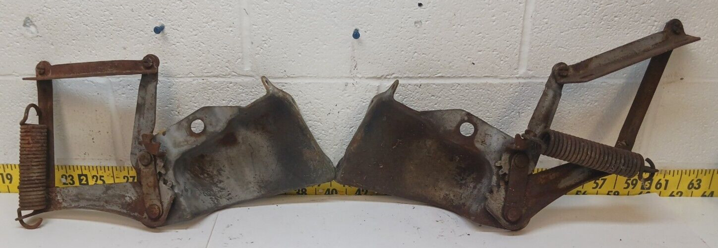Used OEM GM Right Hand + Left Hand Hood Hinges 1957 Buick (H22)