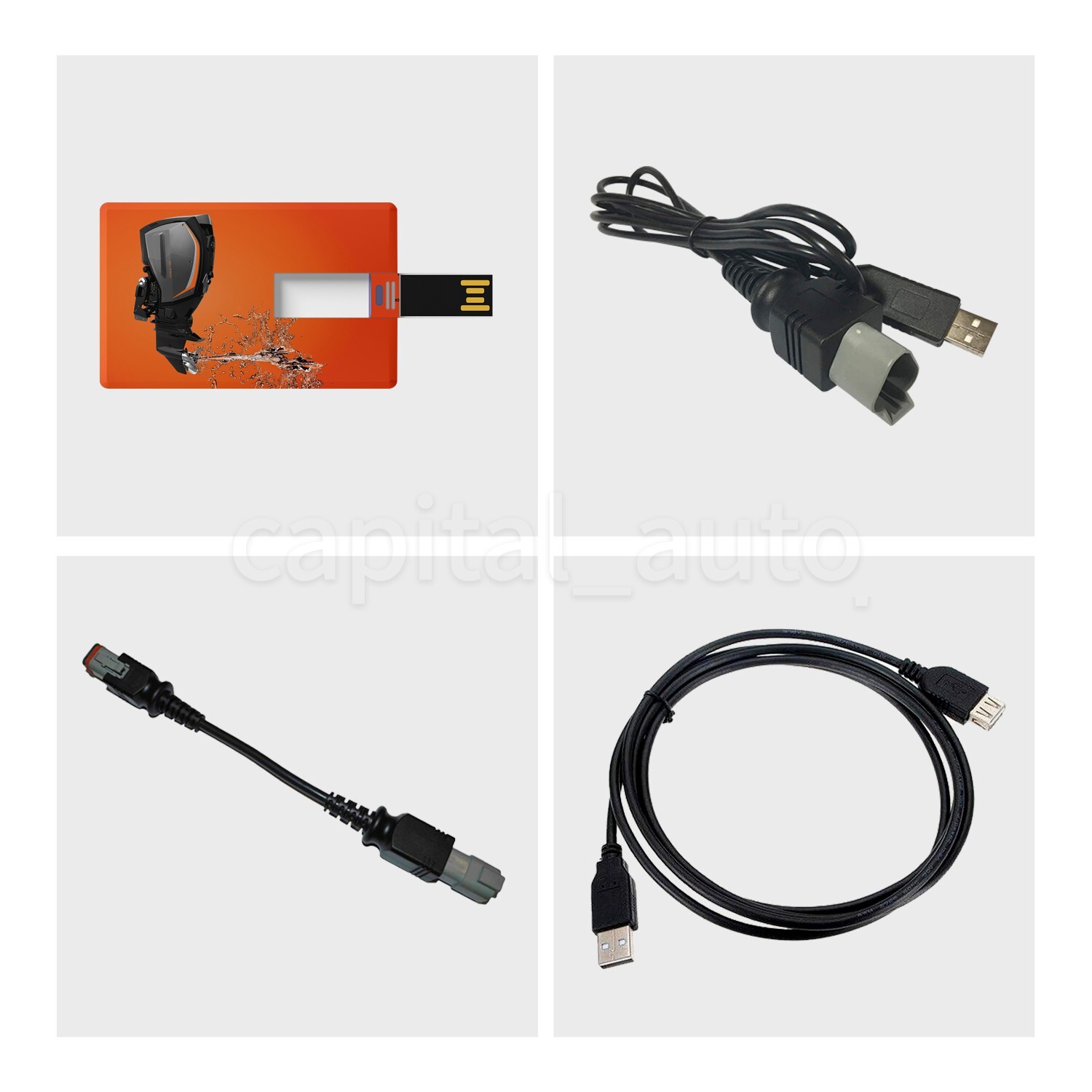 Diagnostic USB Cable tool KIT for Evinrude ETEC and FICHT with Bootstrap Cable Diagnostic USB Cable tool KIT for Evinrude ETEC and FICHT with Bootstrap Cable