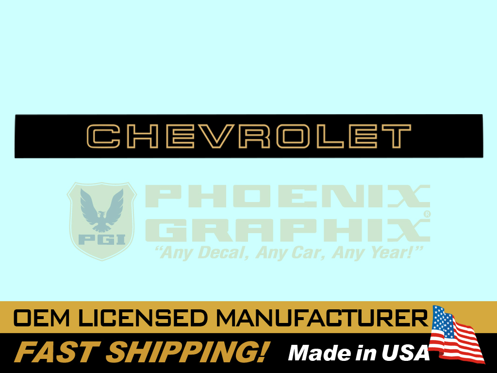 1988 1989 1990 1991 1992 1993 1994 CHEVROLET Stepside Truck Tailgate Name Decal
