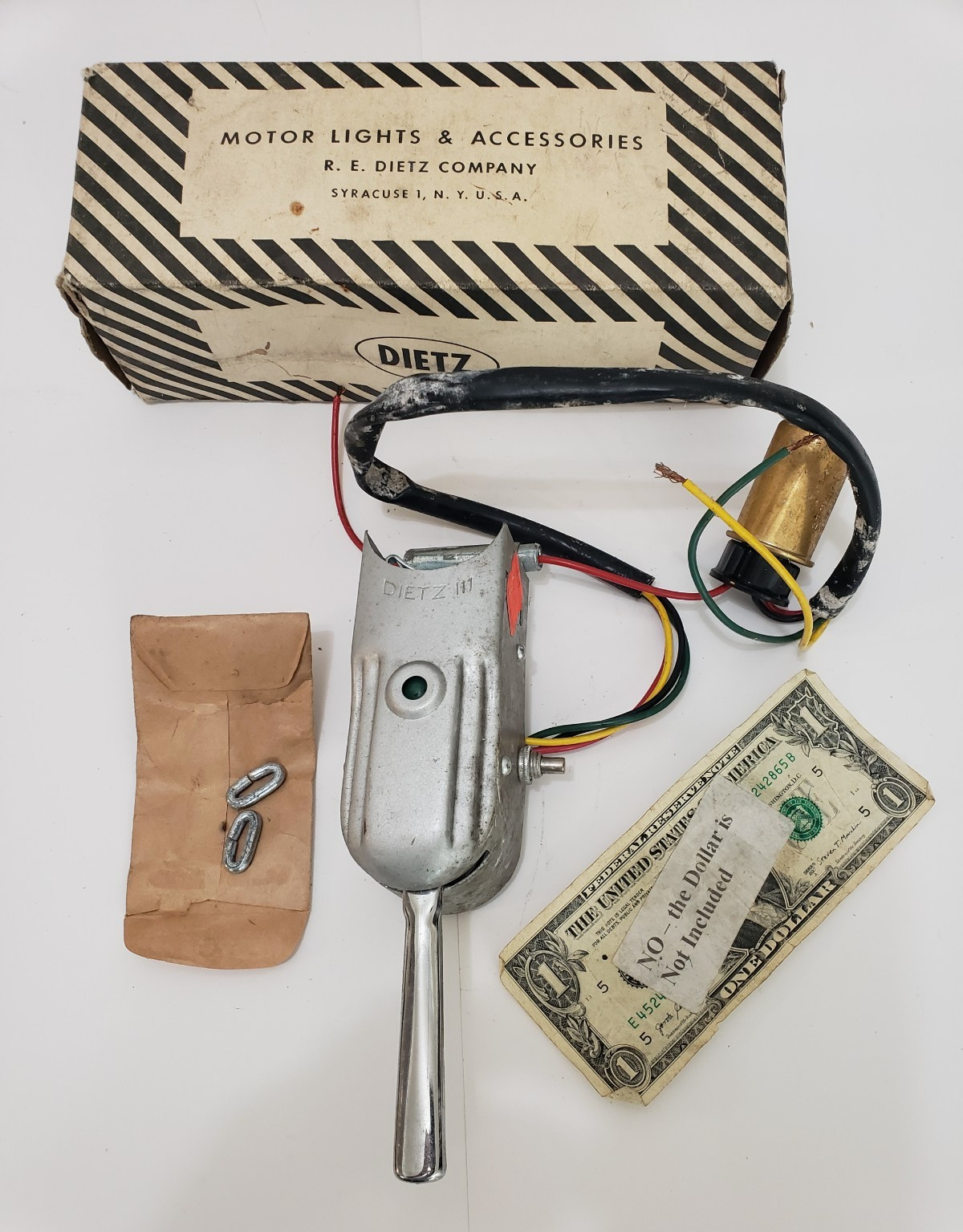 Dietz 111 Vintage Column Mount Auxiliary Turn Signal Switch - Model 111-NF-12V Dietz 111 Vintage Column Mount Auxiliary Turn Signal Switch - Model 111-NF-12V