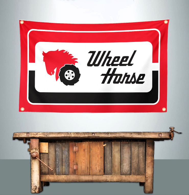 WHEEL HORSE TRACTOR 3' X 5' BANNER FLAG