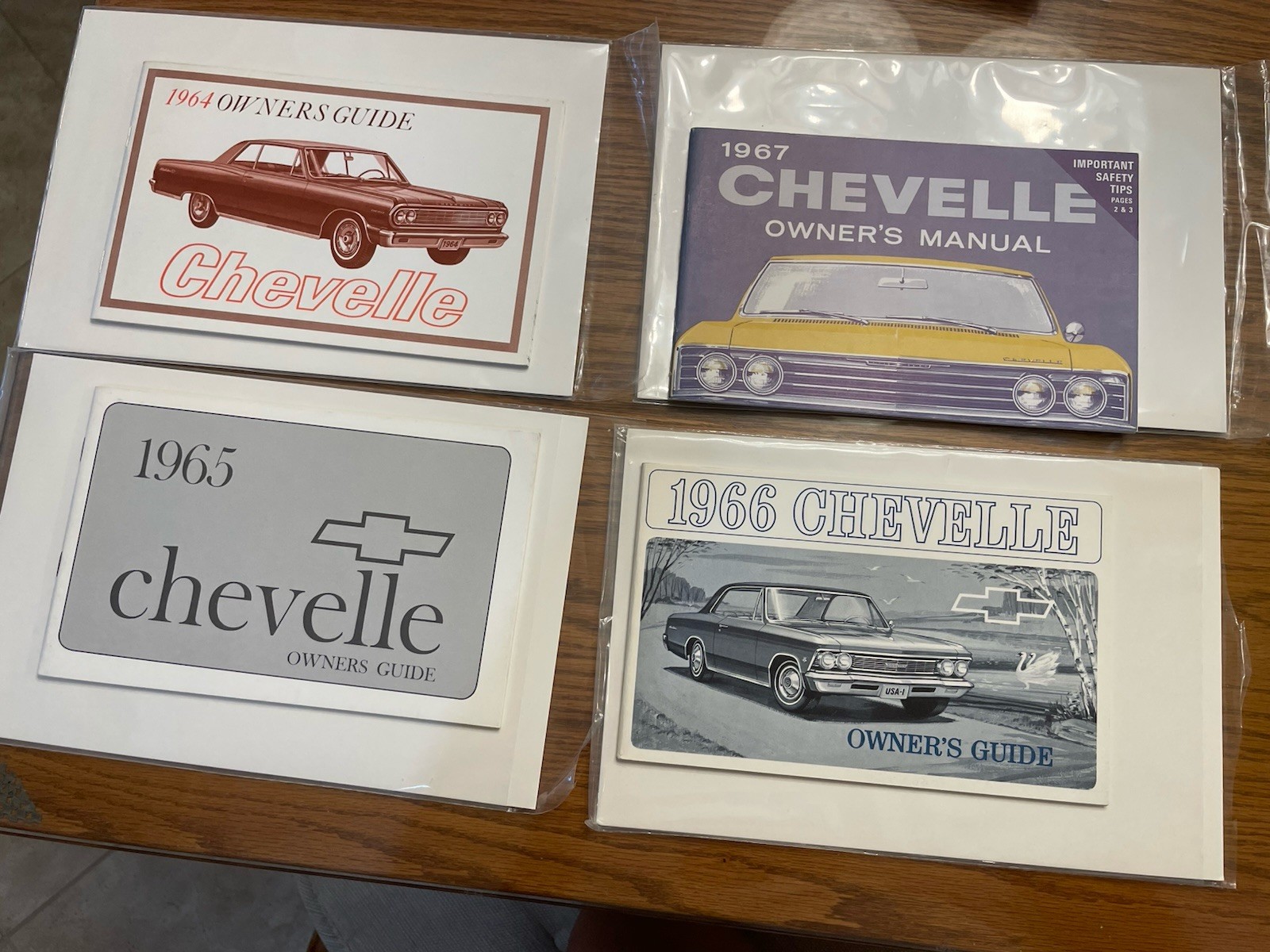 1964,1965,1966,1967 Chevelle  Owners Manuals - First Editions