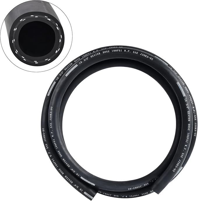3/8 Inch ID Heater Hose 5FT, SAE J20R3, EPDM Rubber for Coolant & Antifreeze, Hi 3/8 Inch ID Heater Hose 5FT, SAE J20R3, EPDM Rubber for Coolant & Antifreeze, Hi