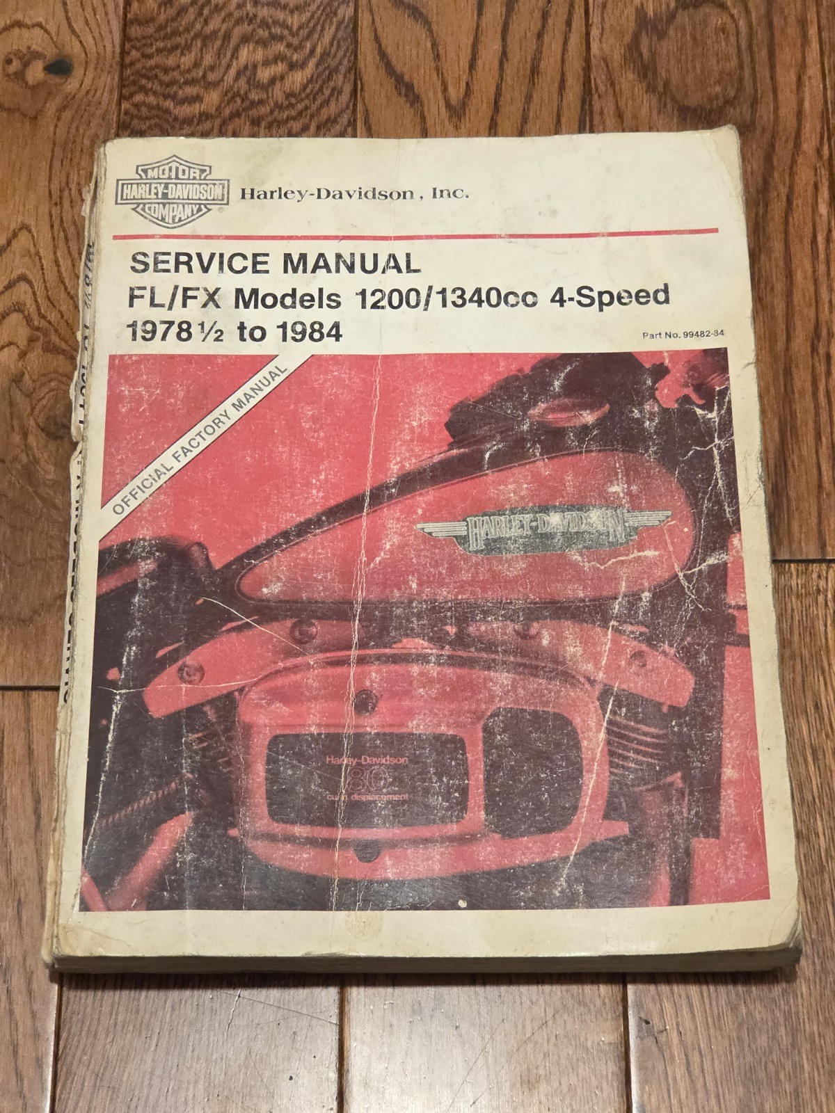 HARLEY DAVIDSON 1978-1984 FL/FX 1200/1340cc SERVICE MANUAL 99482-84 (INCOMPLETE)