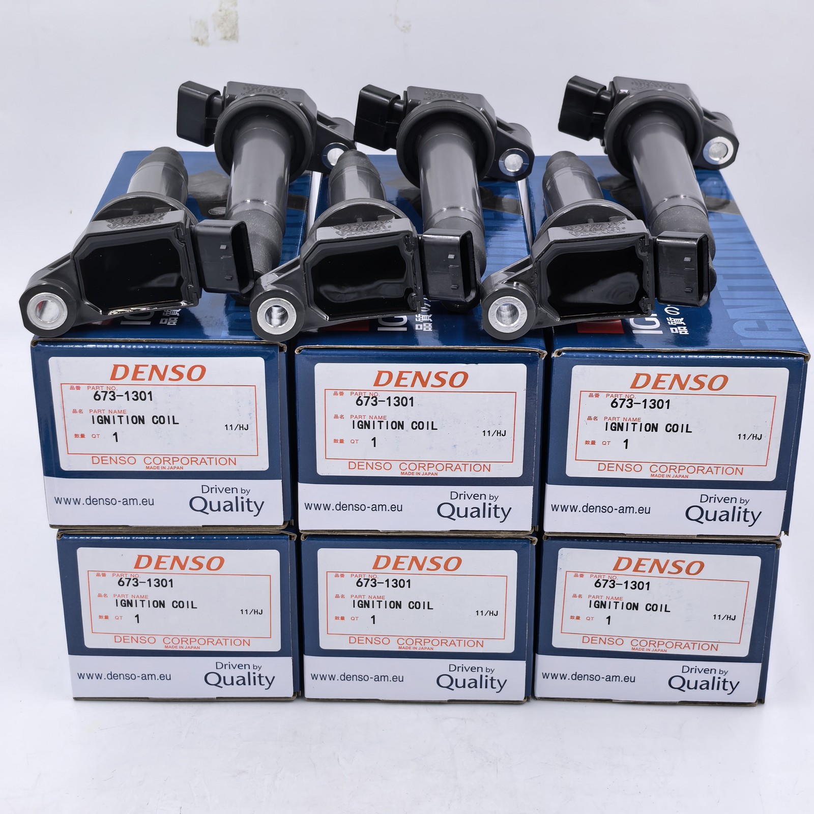 6X DENSO Ignition coil Suitable 90919-02234 673-1301 For Toyota Lexus 3.0L V6