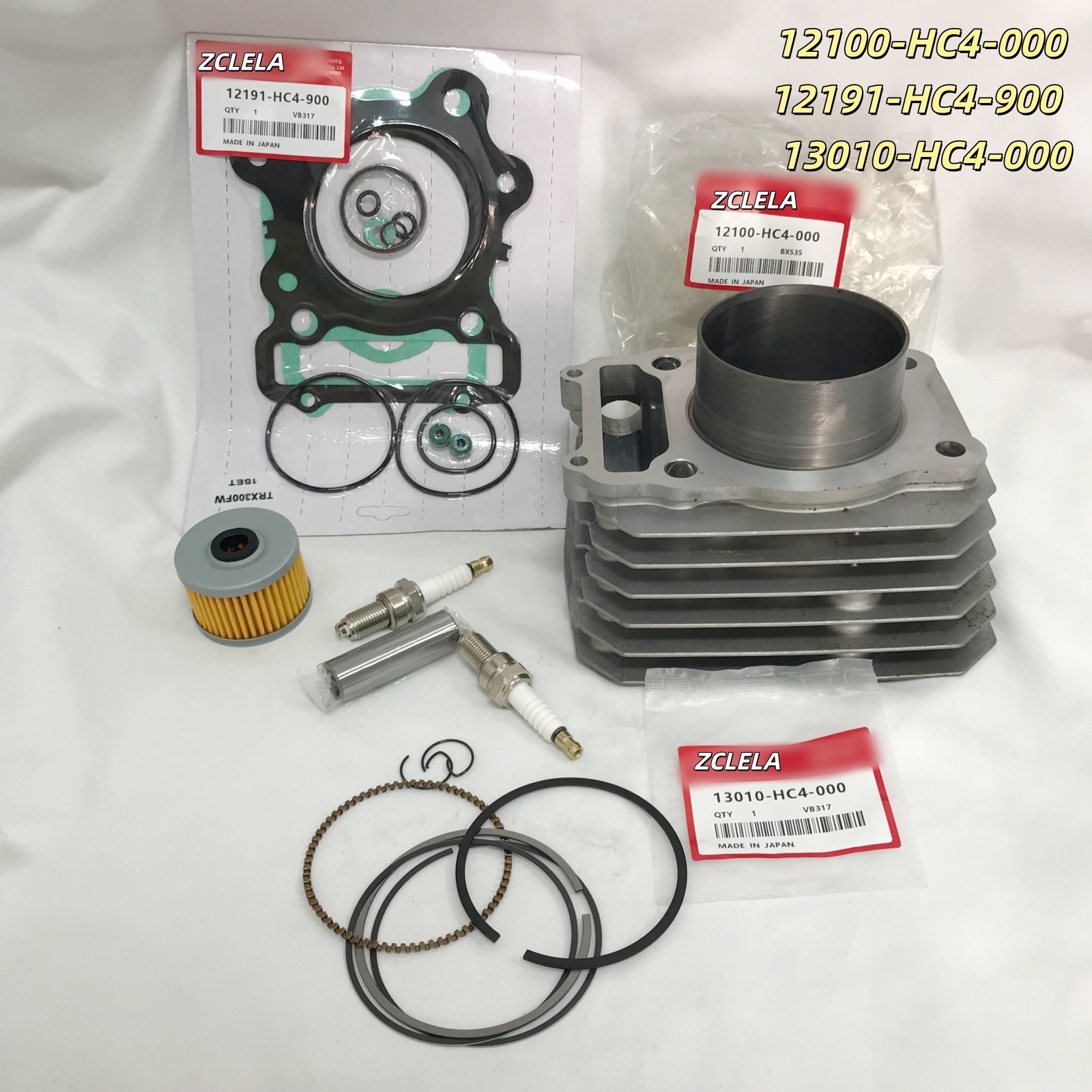 OEM Cylinder Piston Top End Kit For 1988-2000 Honda TRX 300 Fourtrax FW 4x4 TX