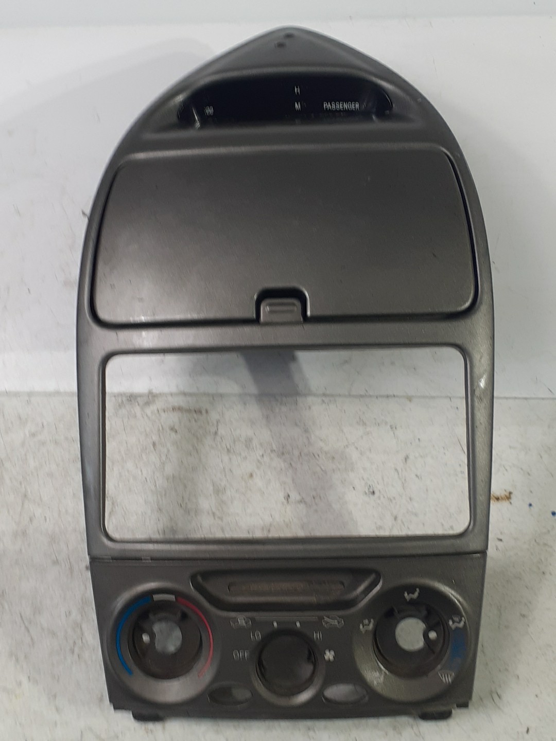 2000-05 TOYOTA CELICA RADIO HVAC BEZEL TRIM W\STORAGE & CLOCK OEM 55412-20650