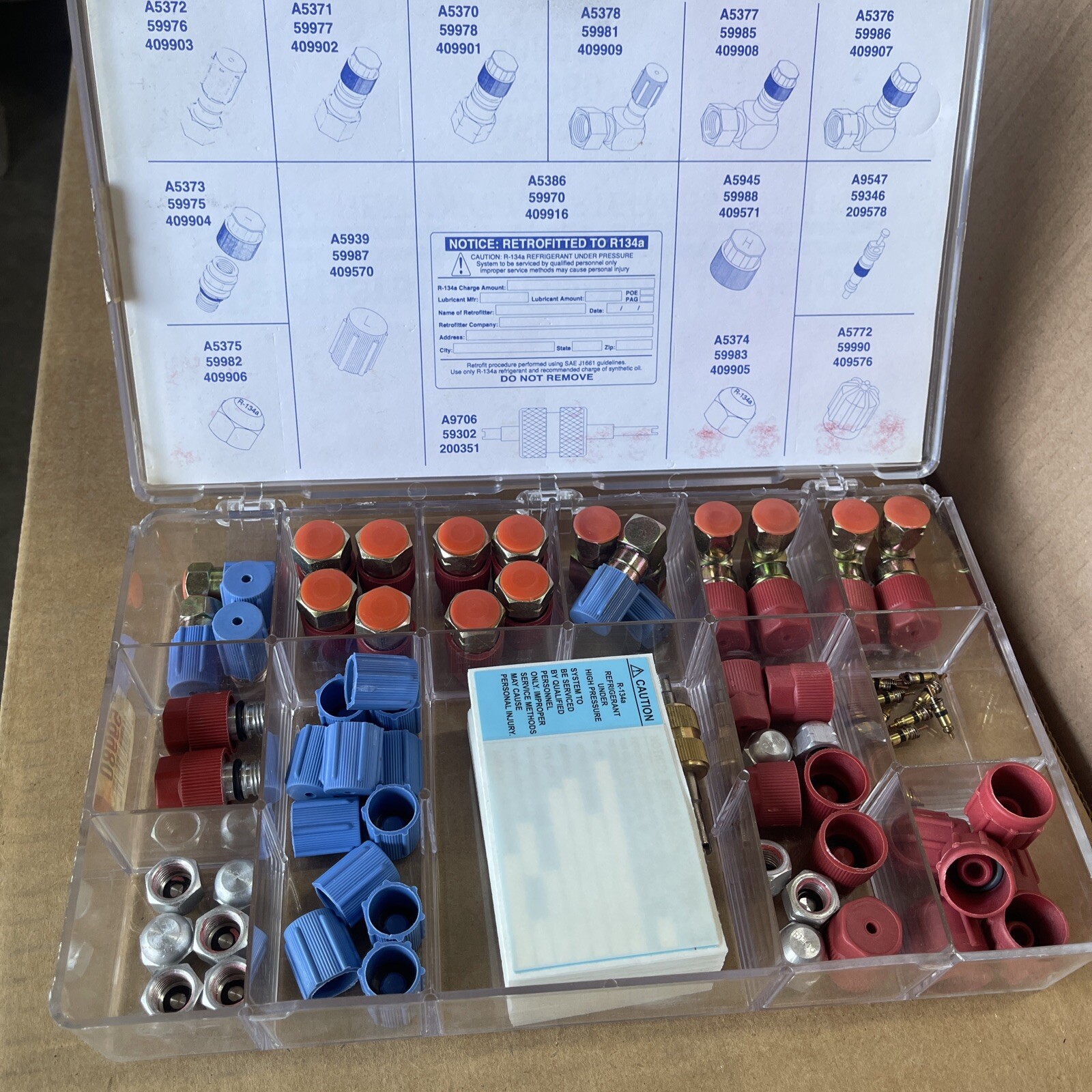 New A/C System Retrofit Kit 4 Seasons 59980 R-134A Retrofit Adapter Assortment New A/C System Retrofit Kit 4 Seasons 59980 R-134A Retrofit Adapter Assortment