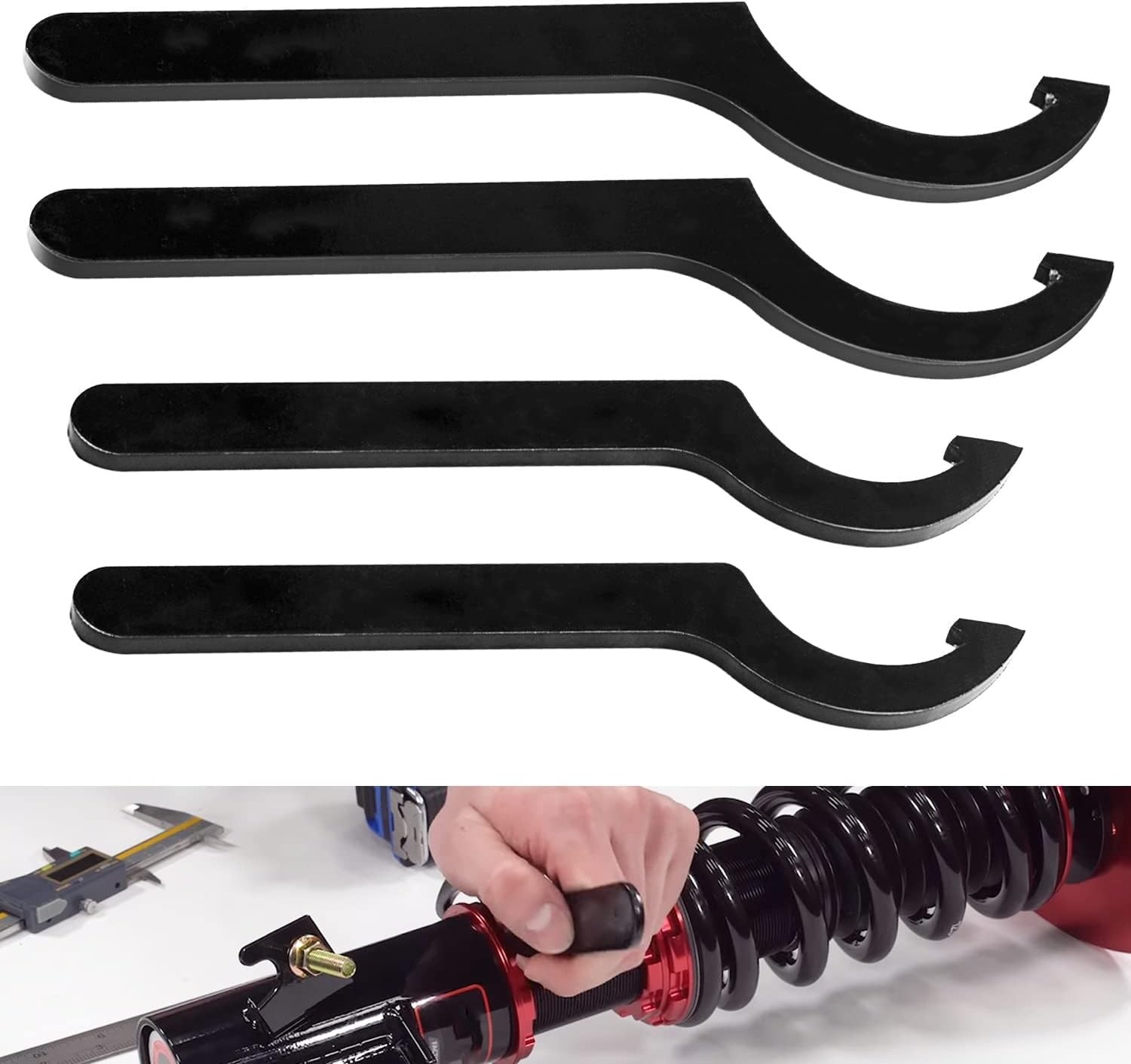 Coilover Adjustment Tool Compatible for Coilovers - K Sport, Skunk 2, Black Coilover Adjustment Tool Compatible for Coilovers - K Sport, Skunk 2, Black