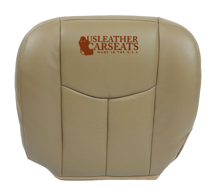 2003 04 2005 Chevy Silverado Driver Bottom Leather Heated-Power Seat Cover Tan