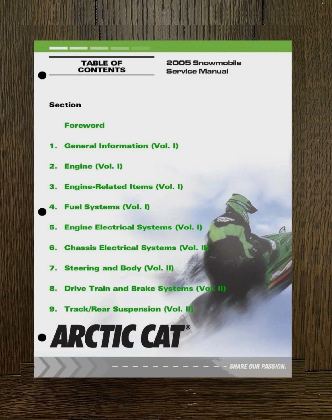2005 SNOWMOBILES Service Manual Fits ARCTIC CAT 2 & 4-Stroke Vol. I & II 2257148