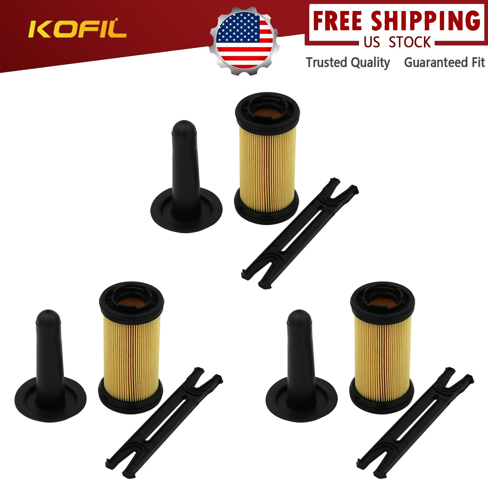 3x For Kenworth Peterbilt Def Urea Filter UF101 1457-436-033 5303604