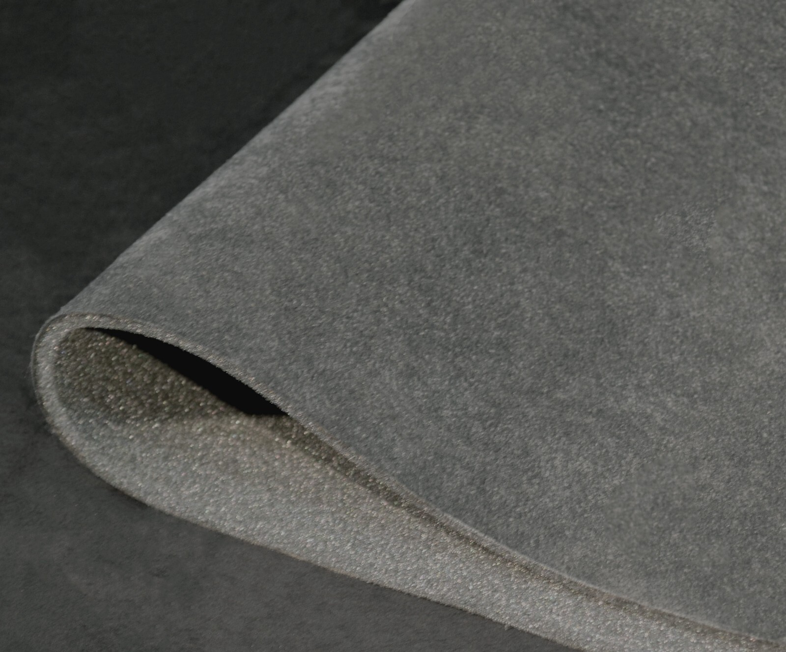Dark Grey Suede Foam Backed Headliner Fabric for Car Interior Lining - 108\