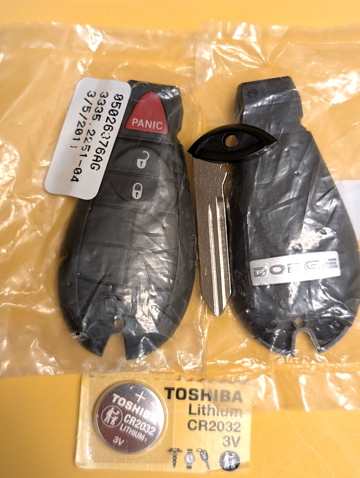NEW OEM 2009-2012 DODGE RAM 1500 2500 3500 4500 5500 REMOTE KEY FOB IYZ-C01C  
