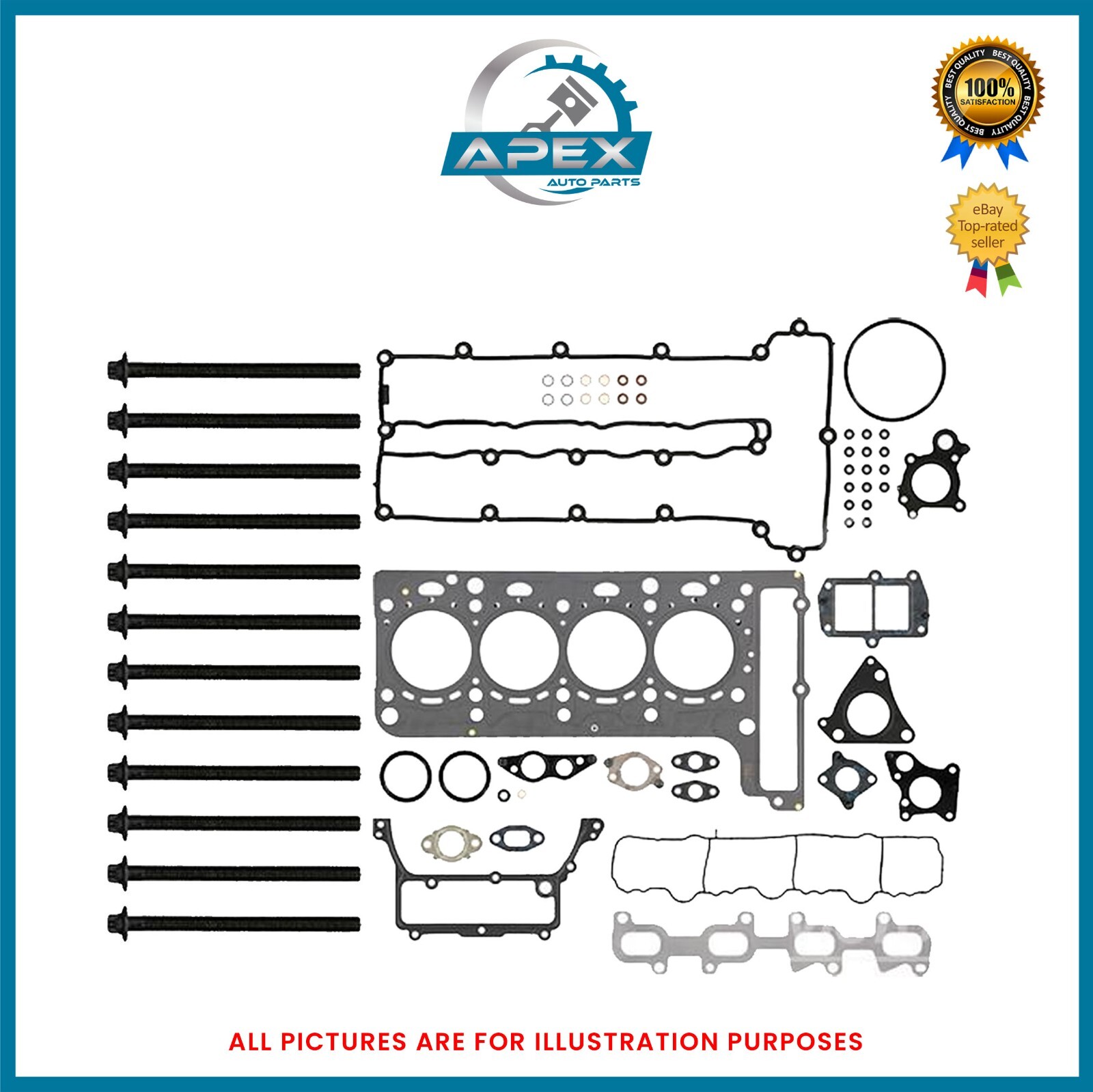 MERCEDES BENZ 2.2 CDI - OM651 FULL ENGINE GASKET SET & HEAD BOLTS MERCEDES BENZ 2.2 CDI - OM651 FULL ENGINE GASKET SET & HEAD BOLTS