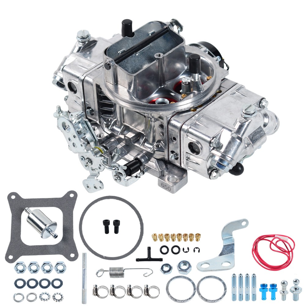 For BR-67255 4 Barrel 650 CFM Brawler Double-Pumper Carburetor Electric Choke US