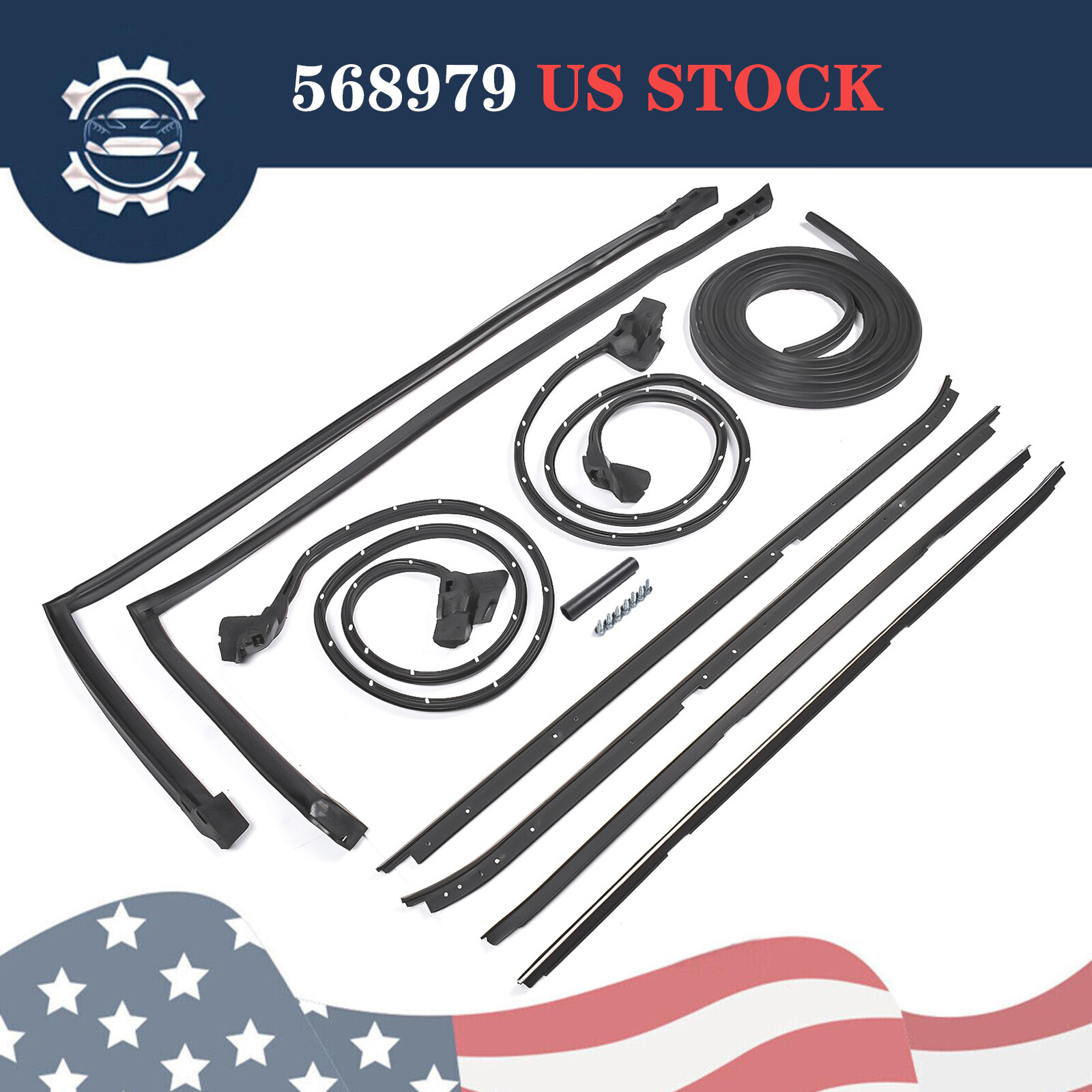 Weatherstripping Seal Kit For Buick Regal Oldsmobile Cutlass RWD 81-88 568979