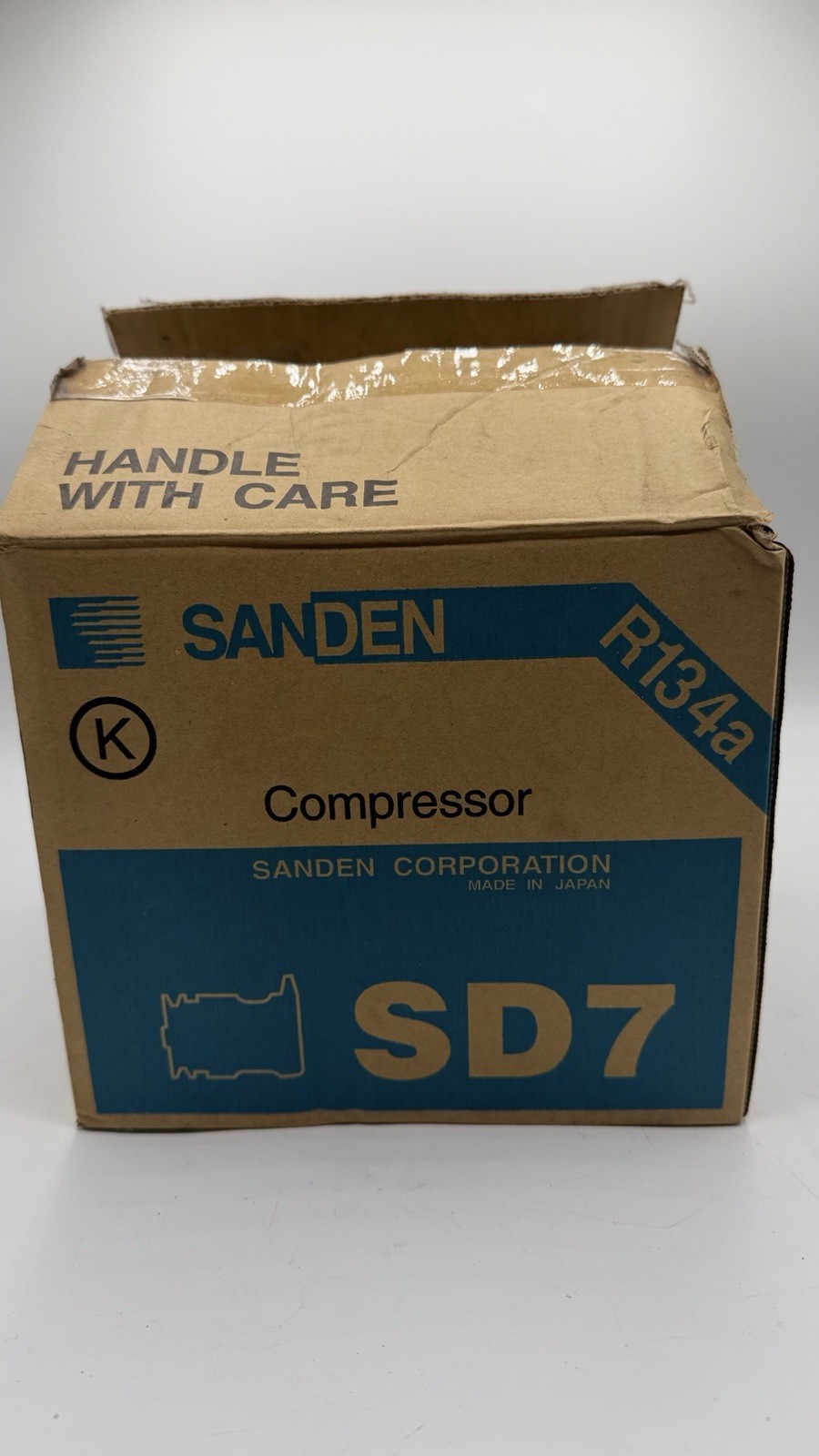 Genuine Sanden SD7B10 A/C Compressor R134a 6-Rib Serpentine – New OEM 046768-MTR Genuine Sanden SD7B10 A/C Compressor R134a 6-Rib Serpentine – New OEM 046768-MTR