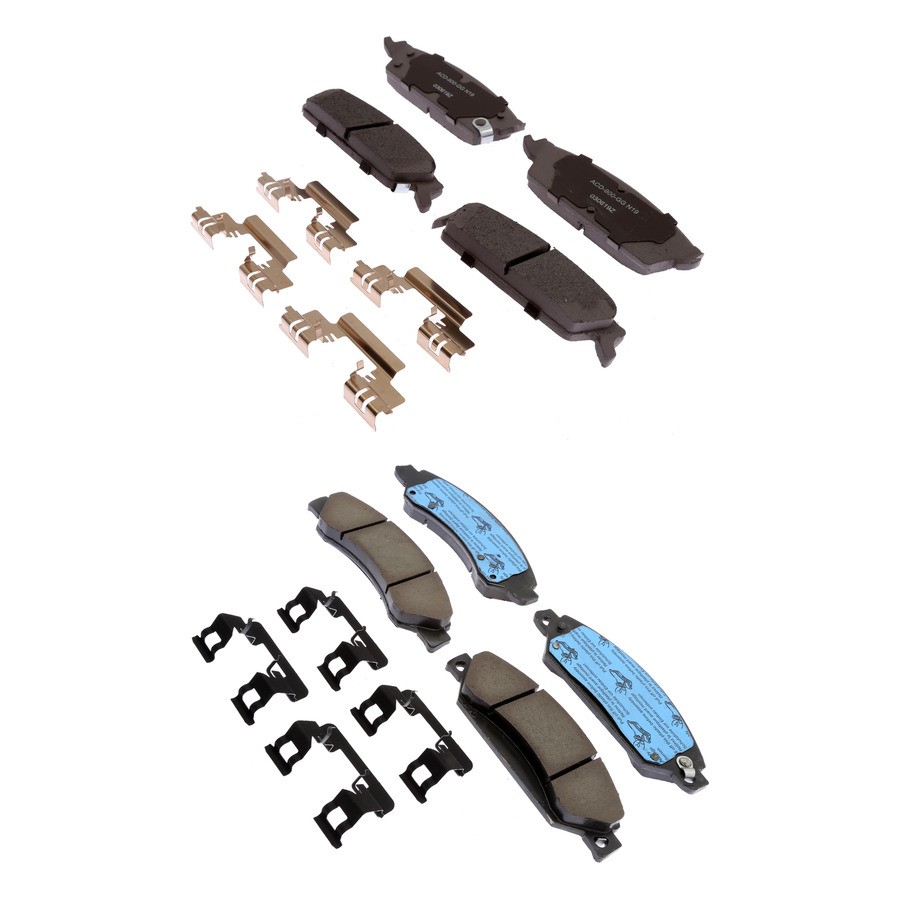 ACDelco 14D1194CHF1 17D1092CHF1 Disc Brake Pad Kit Front Rear