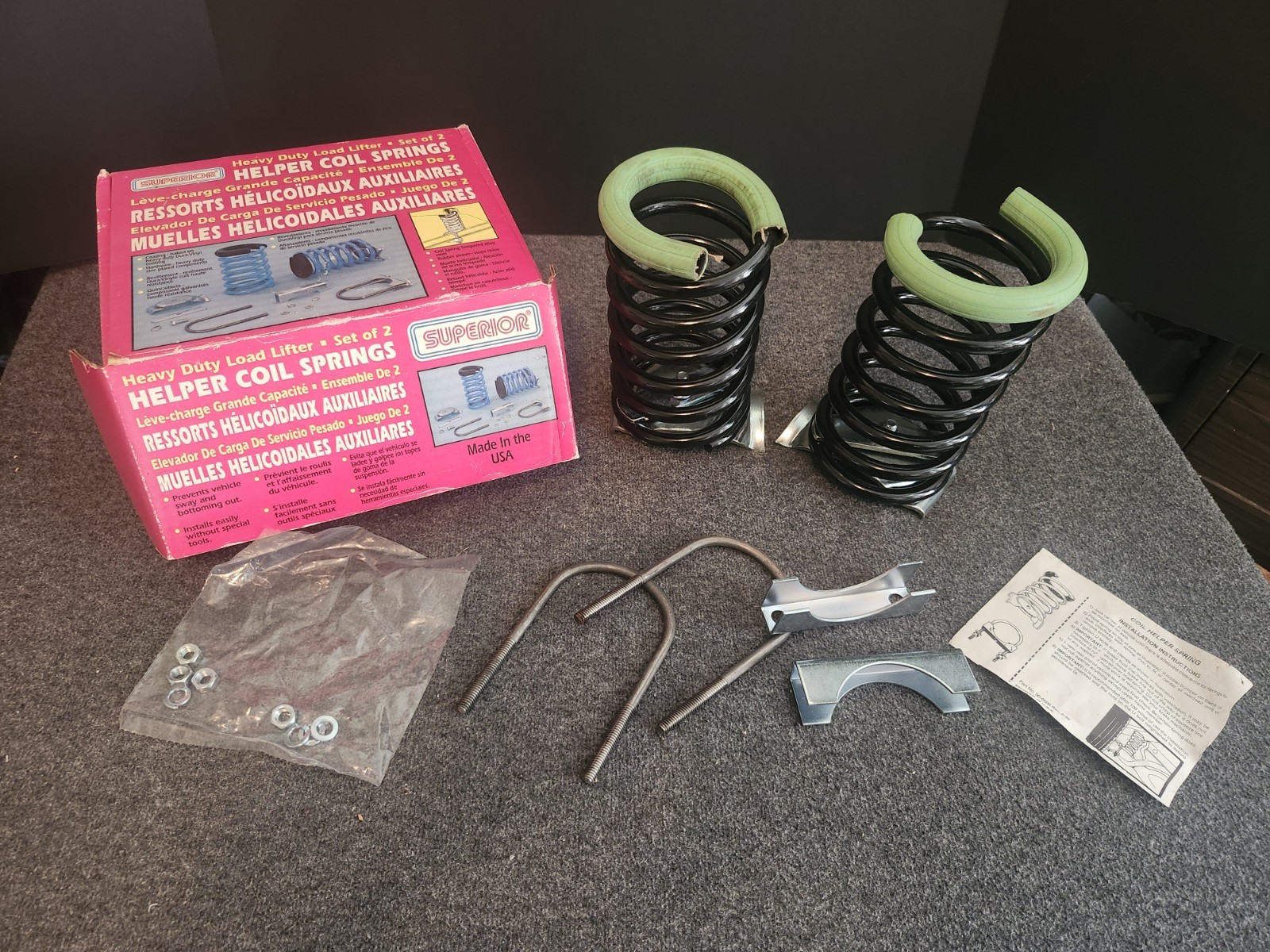 Vintage Superior Heavy Duty Helper Coil Springs Heavy Duty Load Lift #05-2752 Vintage Superior Heavy Duty Helper Coil Springs Heavy Duty Load Lift #05-2752