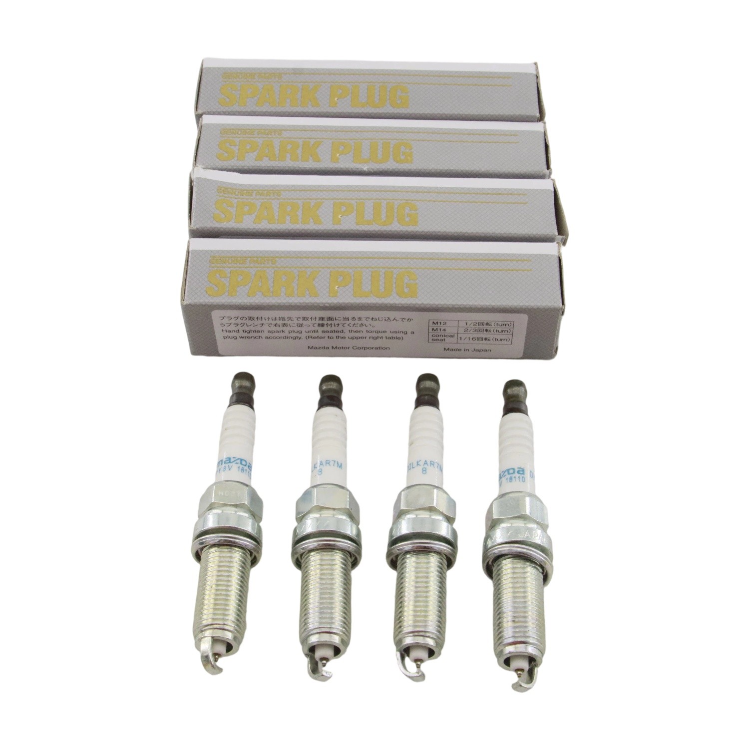 4 pc NGK 90288 DILKAR7M8 Laser Iridium Spark Plugs for PY8V-18-110 Ignition za