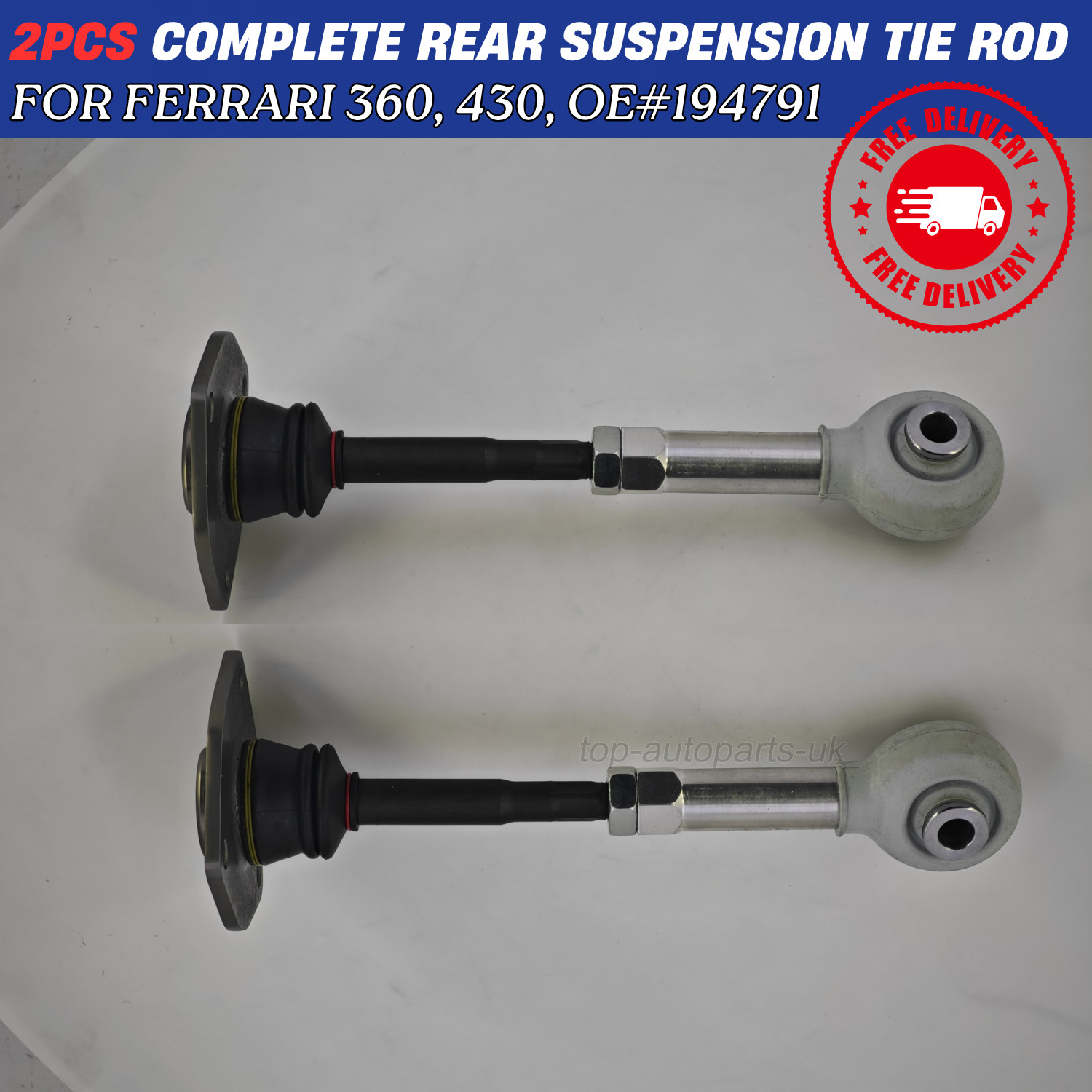 2PCS Complete Rear Suspension Tie Rod Fit For Ferrari 360, 430, OE#194791