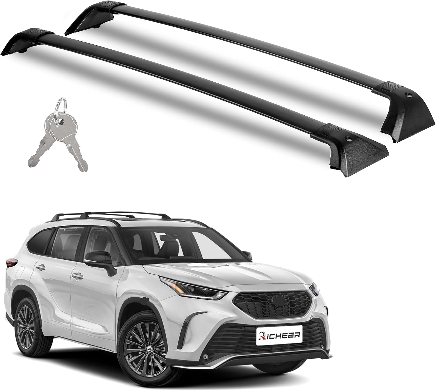 Roof Rack Cross Bars for 2020-2026 Highlander XLE XSE Limited Platinum