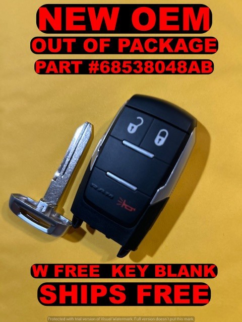 NEW OEM 2019-22 RAM 2500 3500 4500 SMART KEY REMOTE FOB GQ4-76T 68538048AA