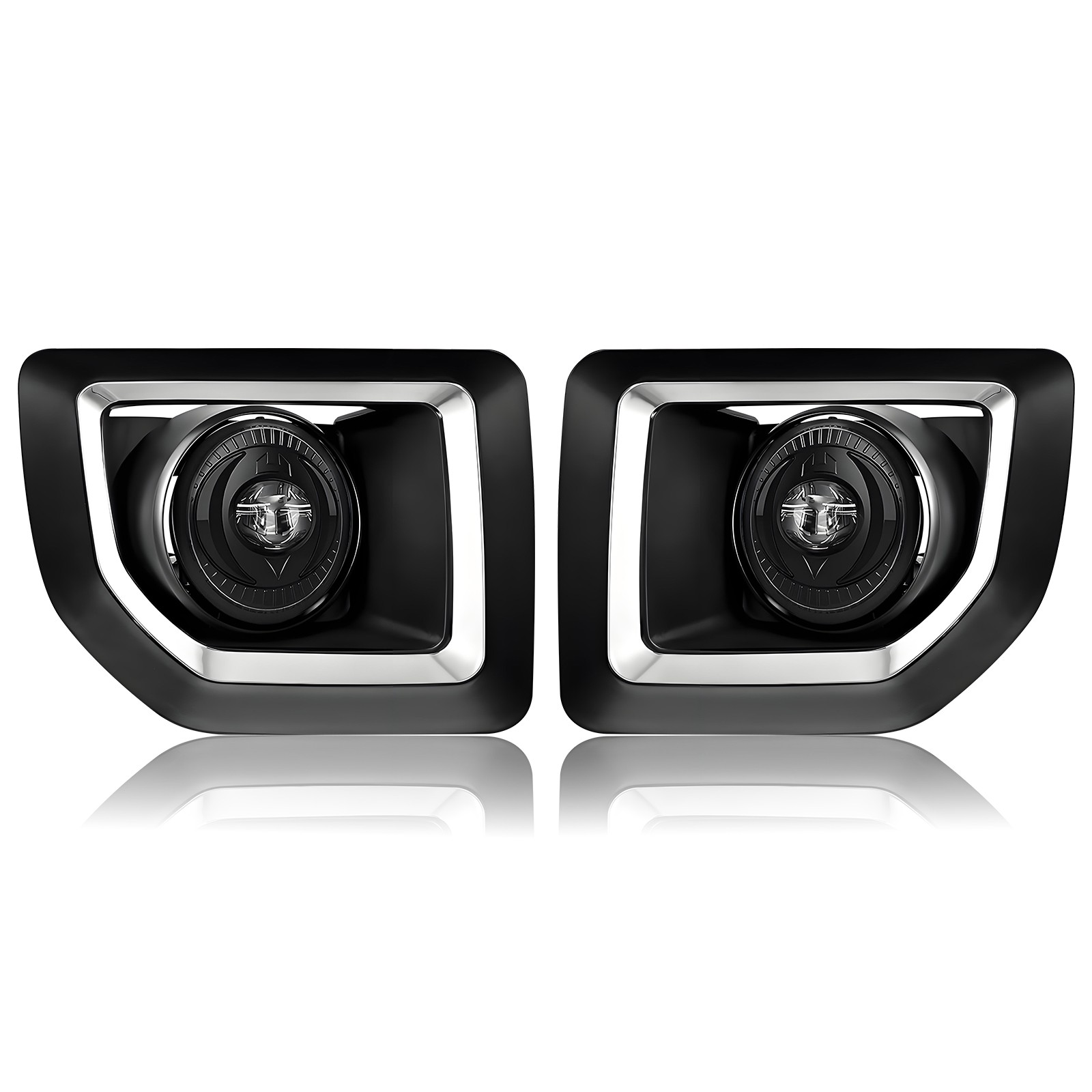LED Fog Lights Bumper Drving Lamps For 2015 16 17 18 19 GMC Sierra 2500HD 3500HD